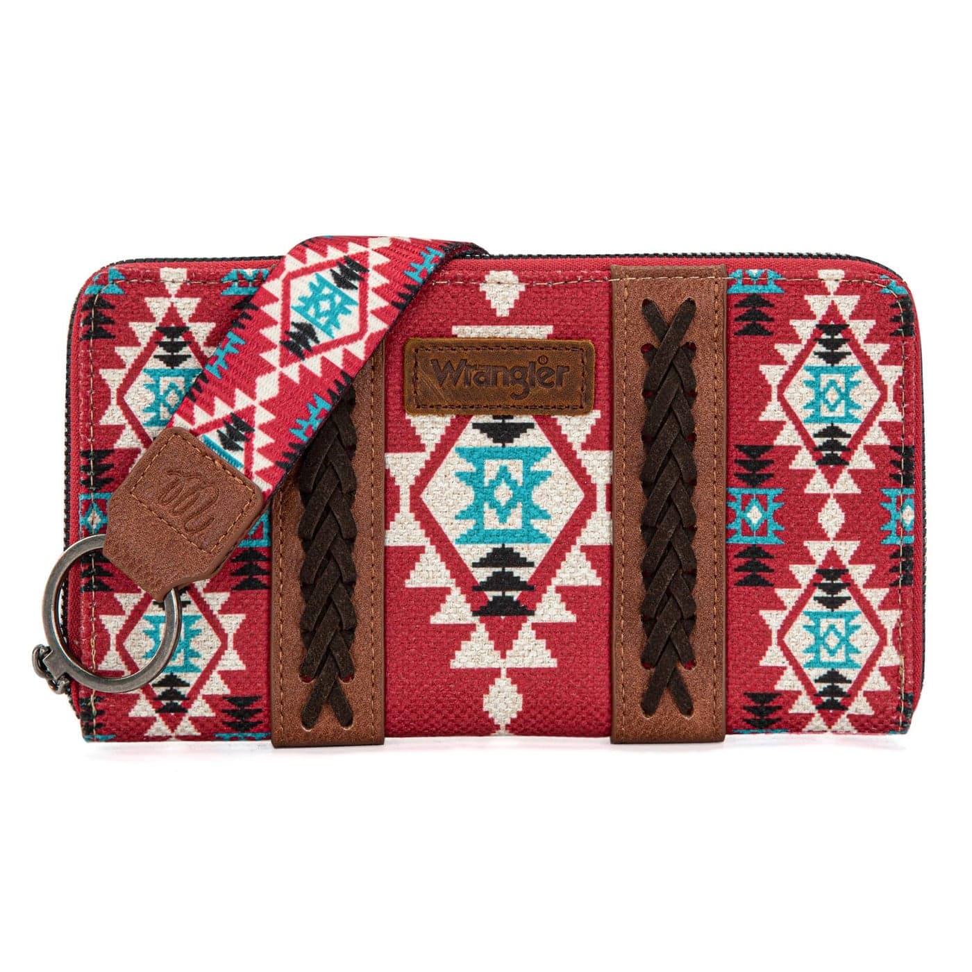 Wrangler Western Wristlet Wallet Purse for women with Embroidery Credit Card Holder LG-WG2203-W006BDY