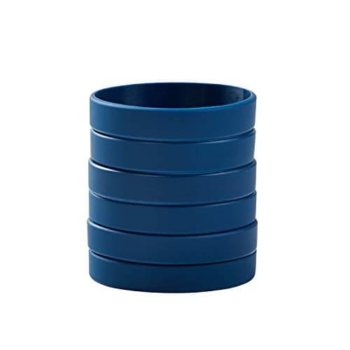 BRANDWINLITE Wholesale 6pcs/pack Single Colors Silicone Wristbands Rubber Bracelets
