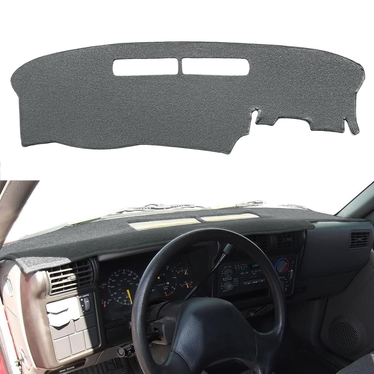 Yiz Dash Cover Mat Custom Fit for Chevrolet Chevy S10 BlazerGMC Jimmy SonomaOlds Oldsmobile BravadaIsuzu HombreDashboard Cover Pad Carpet 9497 Dark Gray J34