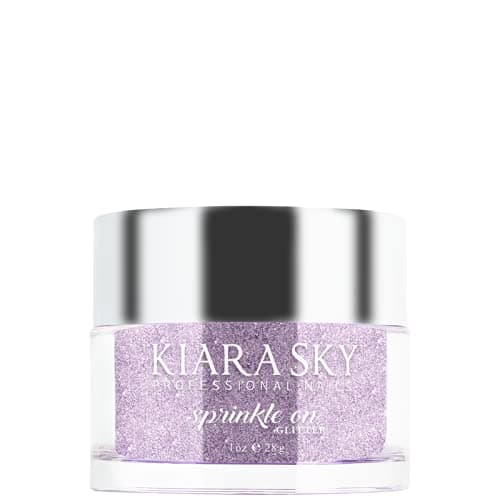 Kiara Sky Nail Art 3D Glitter 1 oz Sprinkle On Collection Mix with Acrylic Gel Polish or dip Powder Sugar Plum