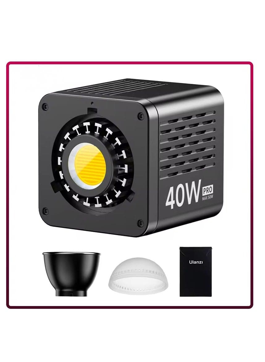 L023 40W Portable BiColor COB LED Video Light Adjustable 2500K to 6500K BuiltIn 3400mAh Battery for Photography Studio Video Livestreaming