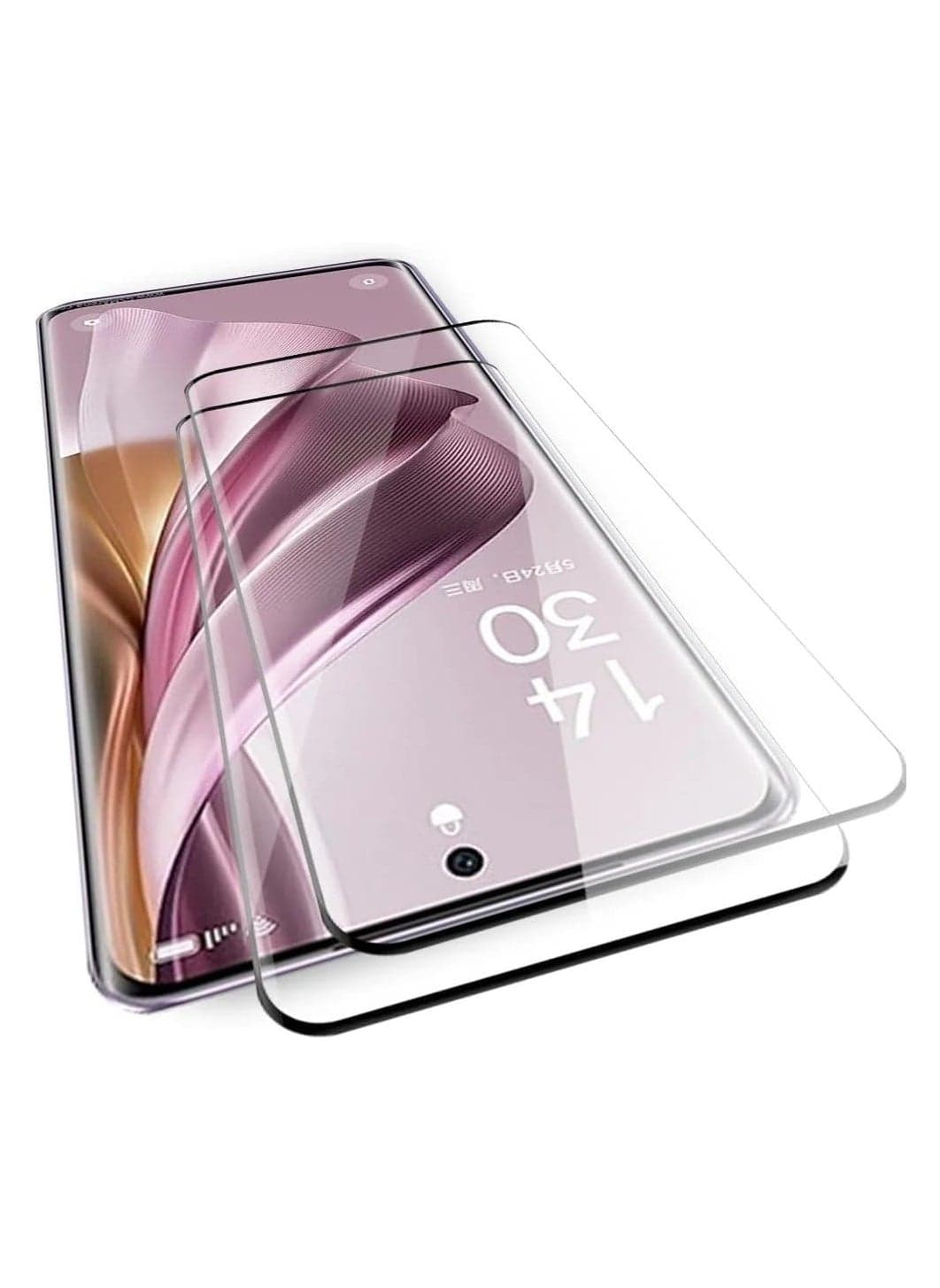 2 Pack 5D Clear Tempered Glass Screen Protector for OPPO RENO 7 Z – Ultra HD, Full Edge-to-Edge Coverage, 9H Hardness, Anti-Scratch, Smudge Resistant, Bubble-Free, Case Friendly, Easy DIY Installation for OPPO Smartphones