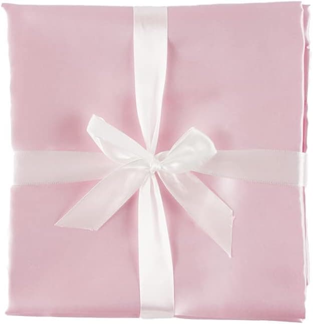 Double Sided Pure Satin Baby Blanket Pink 48x36