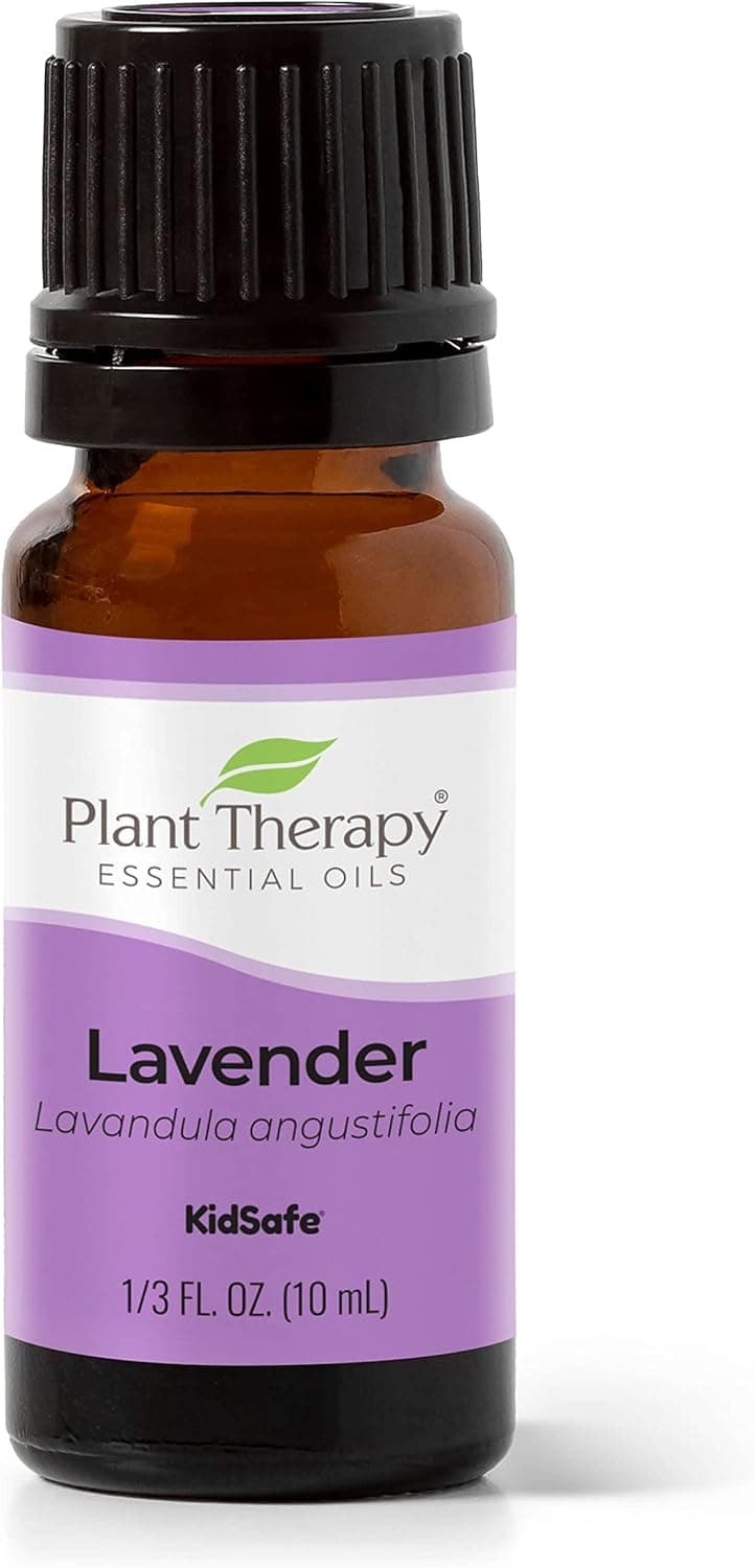 Plant Therapy Lavender Essential Oil 100% Pure, Undiluted, Therapeutic Grade, Aromatherapy Diffuser for Relaxation and Body Care, Healthy Skin and Hair, 10 mL (1/3 oz)