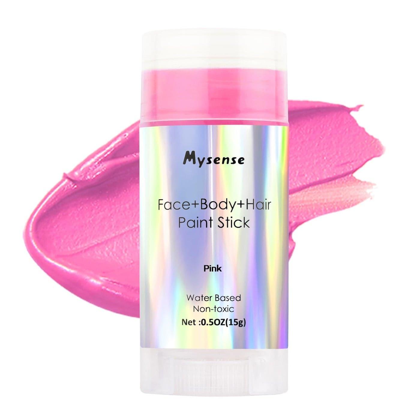 Mysense Hot Pink Face Body Hair Paint StickEaster Bunny Face PaintWater Based Temporary Hair ColorCream Body Painting for Adults and Children Halloween Cosplay SFX Makeup05oz