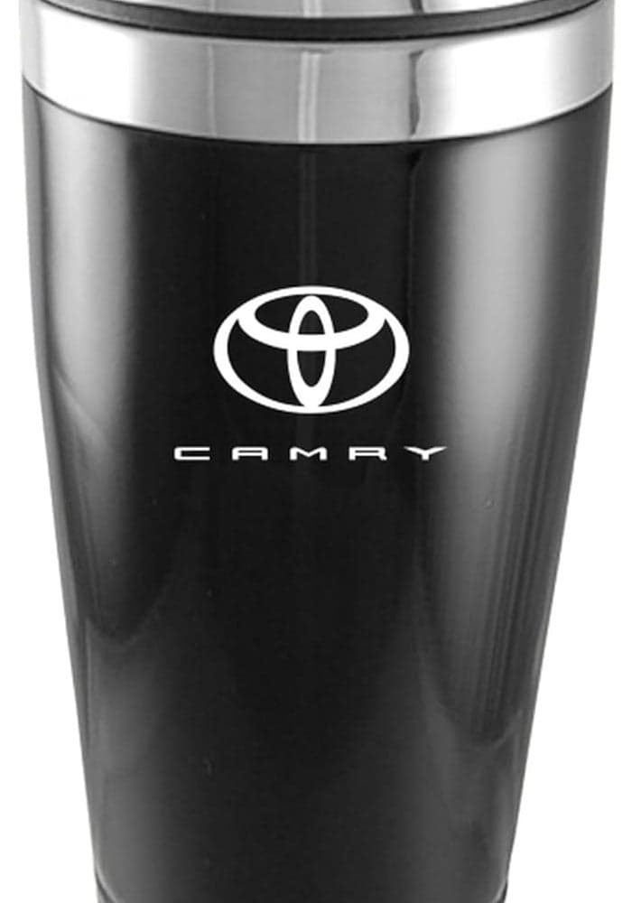 Au-Tomotive Gold Travel Mug for Toyota Camry - 16 oz Insulated Stainless Steel Tumbler (Black)