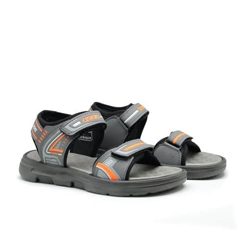 ASIAN Mens VIRAT-01 Casual Sandals with Adjustable Velcro Closure for Easy wear with Flexible Fitting and Trendy and Stylish Looks Ideal for Everyday use for Mens as Well as Boys (DGRYORNG) -UK 8