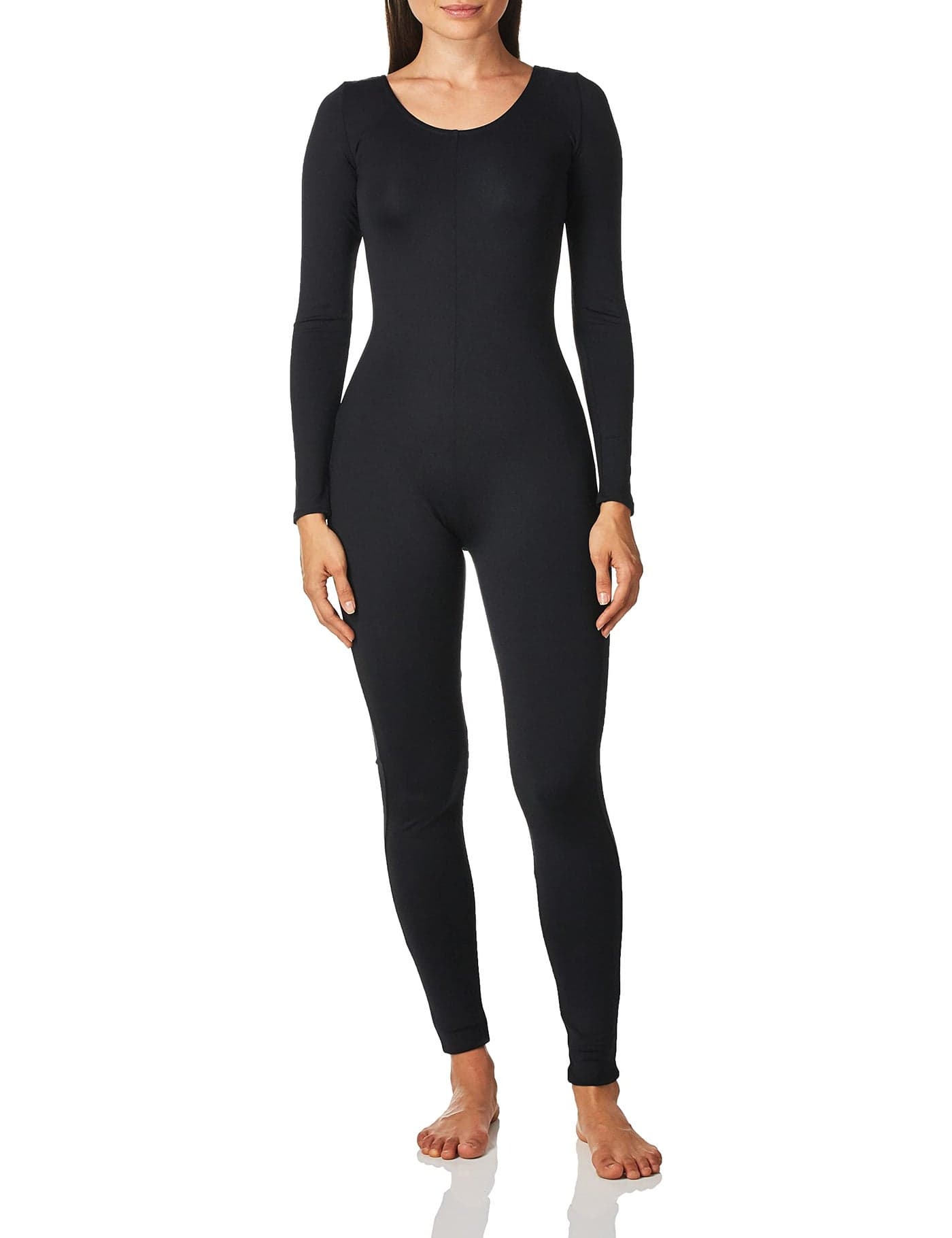 Capezio Womens Team Basic Long Sleeve Unitard Black XLarge