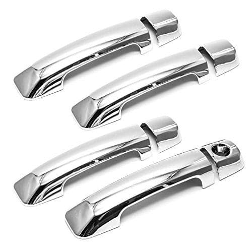 Sizver Chrome Door Handle Covers For 2007-2017 Toyota Tundra * crew cab only *