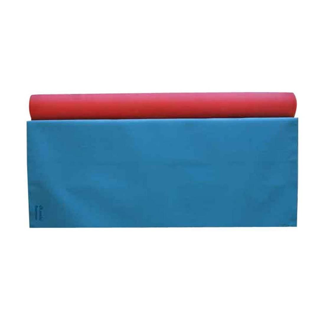 Dreamz Rubber SheetMakintosh SheetMattress Protector for Hospital Bed or Baby Bed and Beds Red and Blue Width 110 Cm 3 Meter That is 95 ft x 35 ft Large