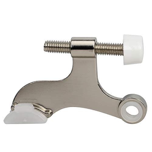 5 Pack Rok Hardware Adjustable Heavy Duty Hinge Pin Door Stop in Brushed Nickel Finish, ROKDSP1BN