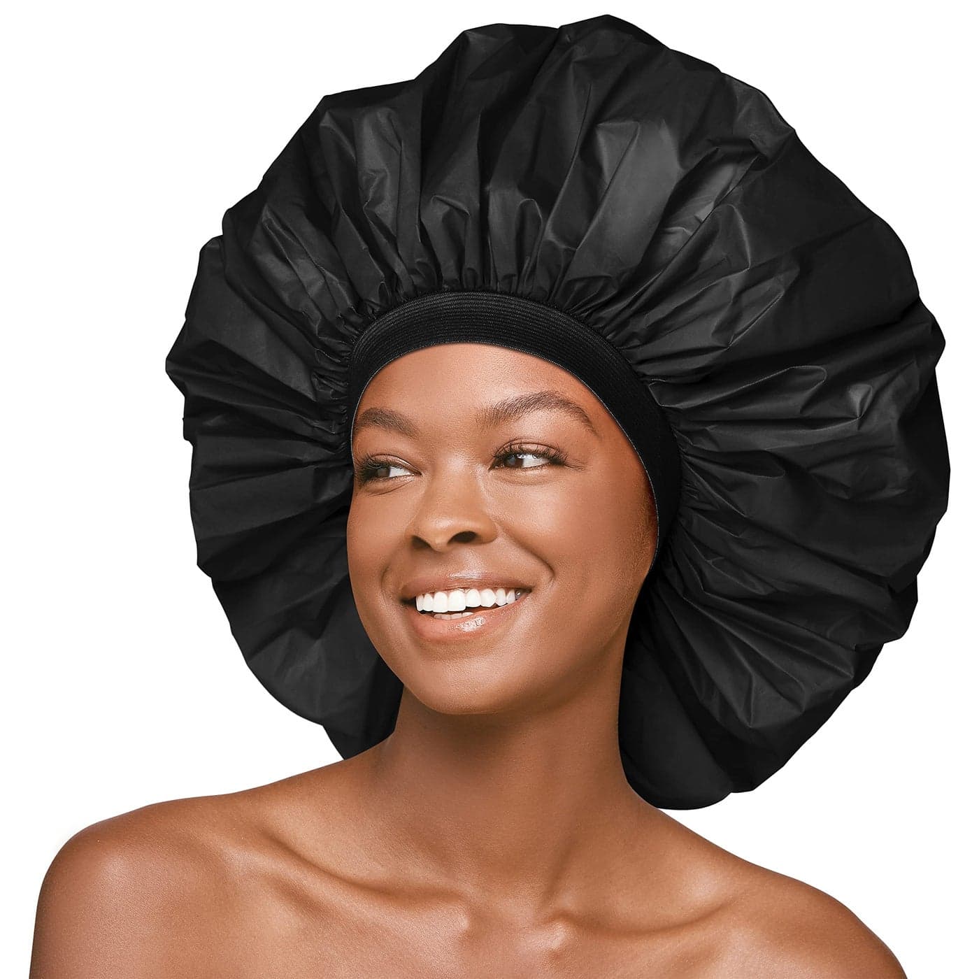Red by Kiss Essential Super Large Waterproof Shower Cap Reusable Caps with Elastic Band Super Jumbo