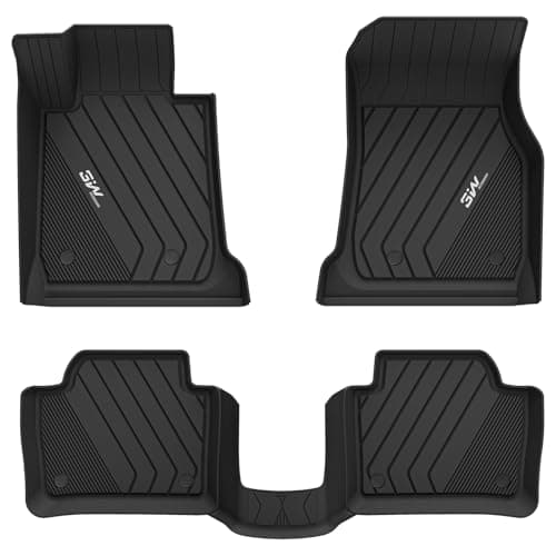 3W Floor Mats Fit for 2013-2018 BMW F30 3 Series 320i 328d 328i 330e 330i 335i 340i RWD & Sedan, TPE All Weather Custom Fit Floor Liner for 3 Series Full Set Car Mats (NOT for 335is & GT & X-Drive)