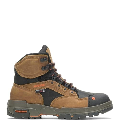 Wolverine Men's Legend 6 Inch Waterproof Comp Toe Work Shoe, Tan, 7 M US