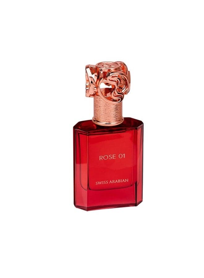 Rose 01 - Luxury Products From Dubai - Long Lasting And Addictive Personal EDP Spray Fragrance - A Seductive, Signature Aroma - The Luxurious Scent Of Arabia - 1.7 Oz