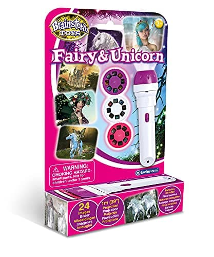 Brainstorm Toys Fairy Unicorn Torch Flashlight Projector Designed for Children Ages 3 Years