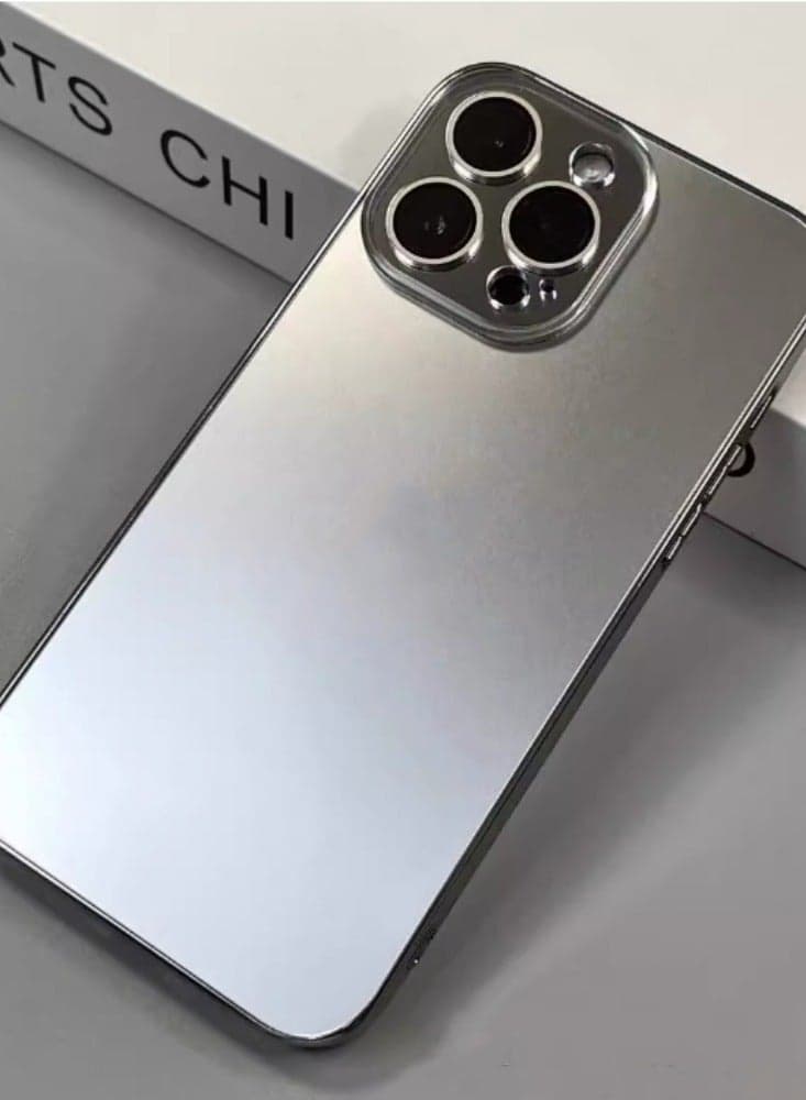 The Frosted Phone Case Comes With a Fully Wrapped Lens Film For Anti Drop And Simple Design, Gray Suitable For iPhone 16 Pro Max