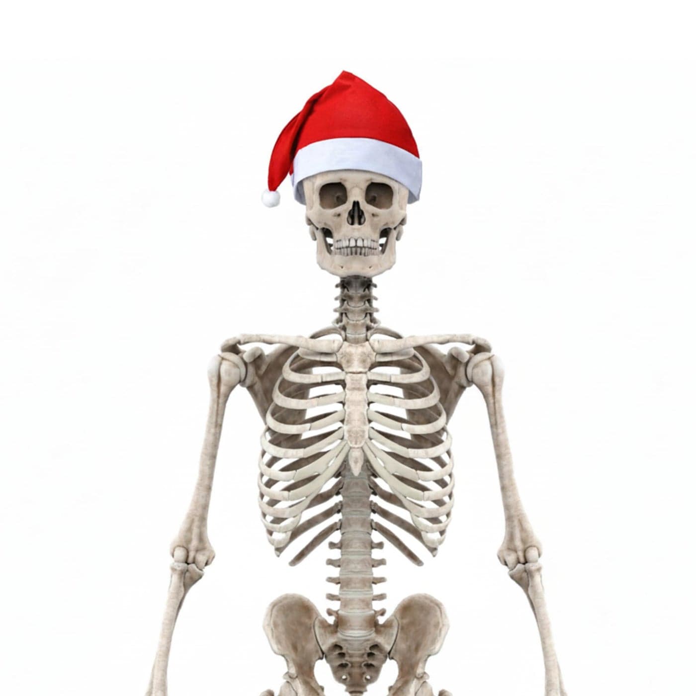 Gejoy 12 ft Skeleton Santa Hat Christmas Skeleton Giant Santa Hat Holiday Skull Costume Accessories for Xmas New Year Festive Party Supplies