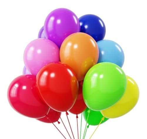 KBZVNAF Rainbow Balloons Latex Party Balloons 50 Pack 12 inch Helium Assorted Bright Balloons for Wedding Baby Shower Birthday Party Decorations