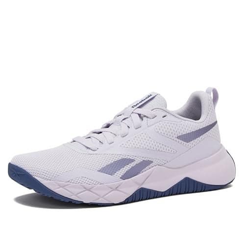 Reebok Women's NFX Trainer Sneaker, Athletic Gym or Workout Shoes for WomenDigital Gleam/Twilight Purple/Black, 5