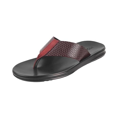 Mochi Men Brown Casual Synthetic Leather Chappal UK/9 EU/43 (16-803)