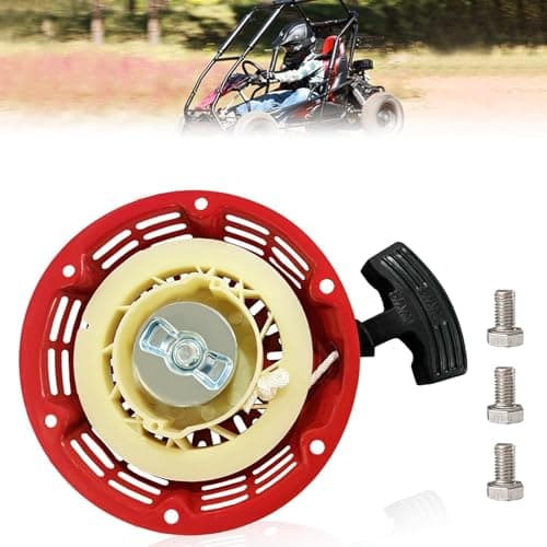 QYMOTO KT196 Pull Start Recoil Starter for Coleman CK196 BT200X MB200 CT200U-EX Minibike,Predator 196cc 212cc,GX160 GX200 6.5HP OHV Engines Recoil Starter