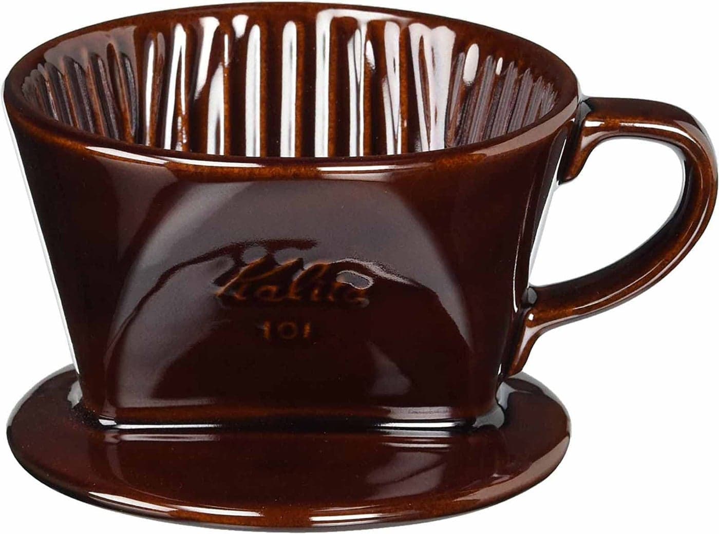 Kalita Ceramic Coffee Dripper 101 Lotto Brown 01003