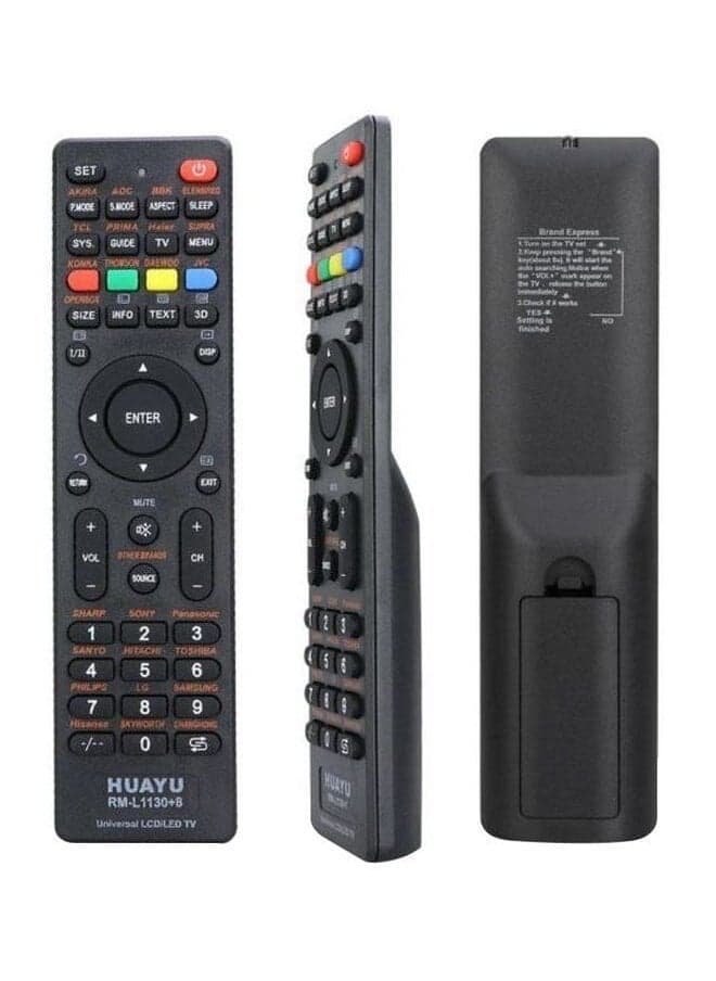 Universal Remote Control All Lcd Led Tvs Black