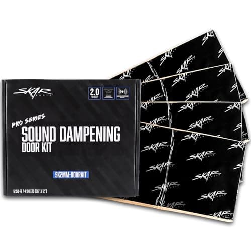 Skar Audio Premium 80mil (2mm) 12 Sq Ft Automotive Car Sound Deadening Door Kit (SK2MM-DOORKIT)