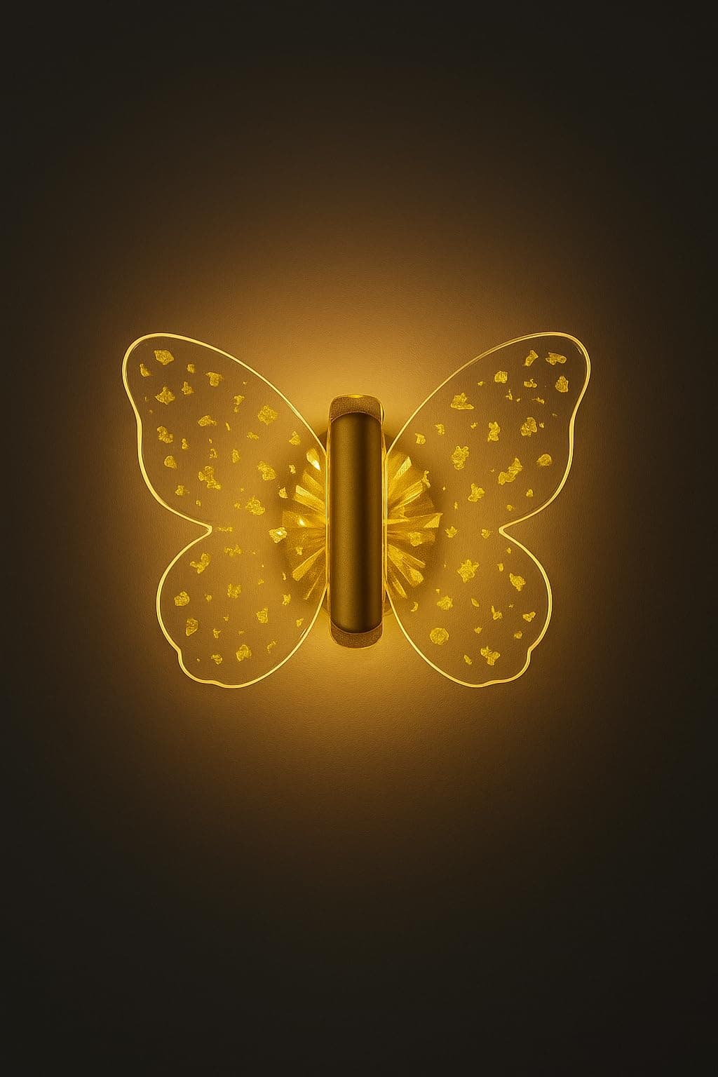 SEER Creative Butterfly Wall & Ceiling Light, 3 Colors Acrylic Wall Lamp, Decorative Lighting for, Gifts, Party, Kids Room, Living Room, Vanity Light, Bathroom, Bedroom Interior Wall Sconce