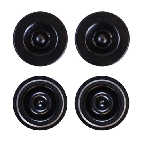 4 Pack Trailer Hub Cap Dust Cap Rubber Grease Plugs for Dexter Axle Dexter Ez Lube 851 Cap Camper Trailer Wheel Grease Caps Fits Dexter Lube Hub Bearing Rubber Caps Trailer Dust Plug Black