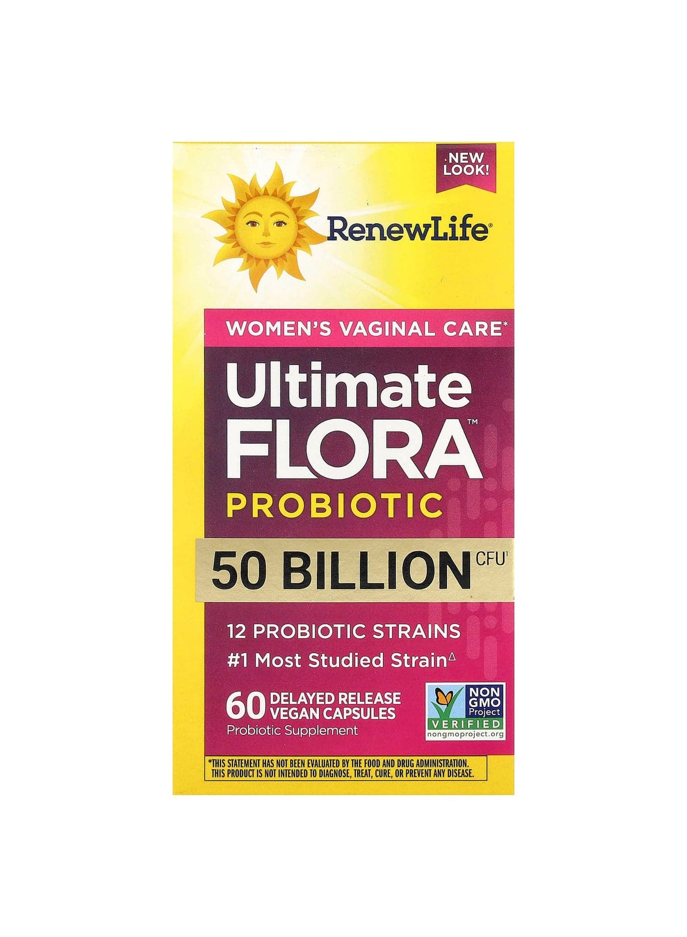 Ultimate Flora™ Probiotic, Women's Vaginal Care , 50 Billion CFU, 60 Delayed Release Vegan Capsules