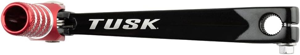 Tusk Folding Shift Lever Black/Red Tip for Honda CRF100F 2004-2009, 2011-2013