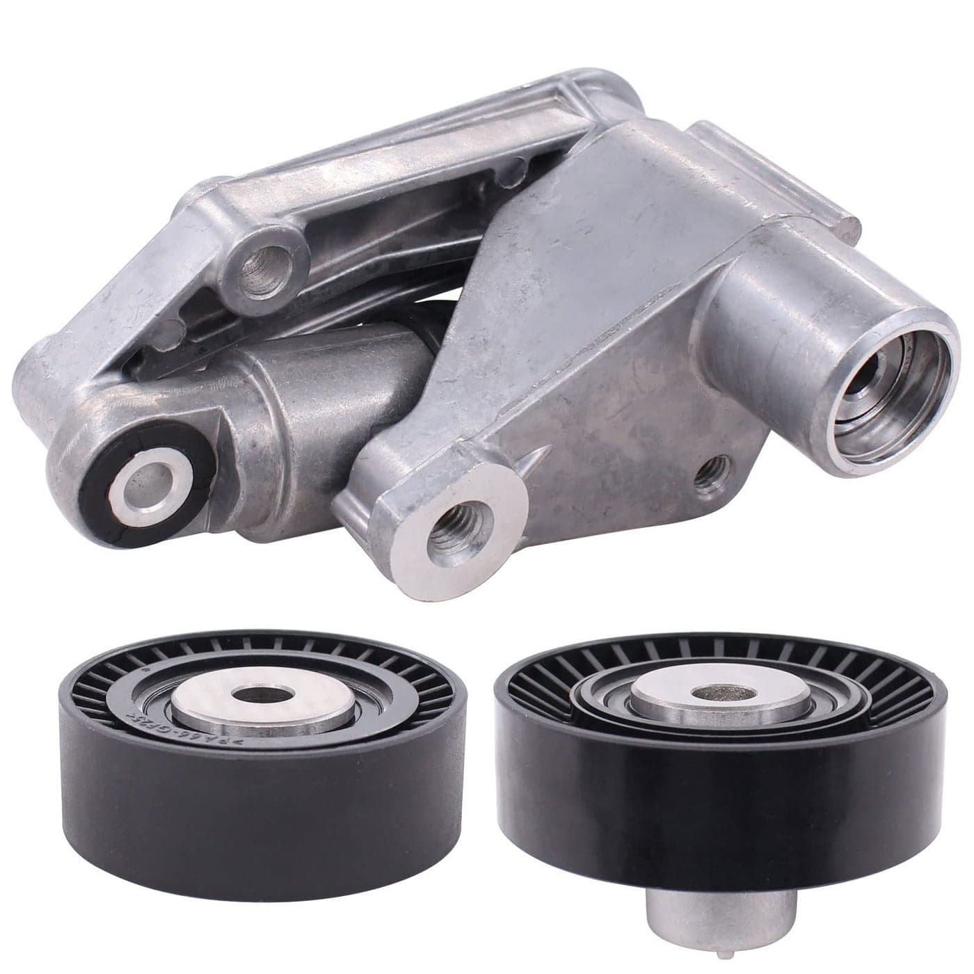 NewYall Hydraulic Serpentine Accessory Drive Belt Tensioner Pulleys Kit for BMW 323Ci 328Ci 323i 323is 325Ci 330Ci X5 325i 325is 325i 325xi 330i 330xi 525i 530i 328i 328is 525i 528i M3 X3 Z3 Z4