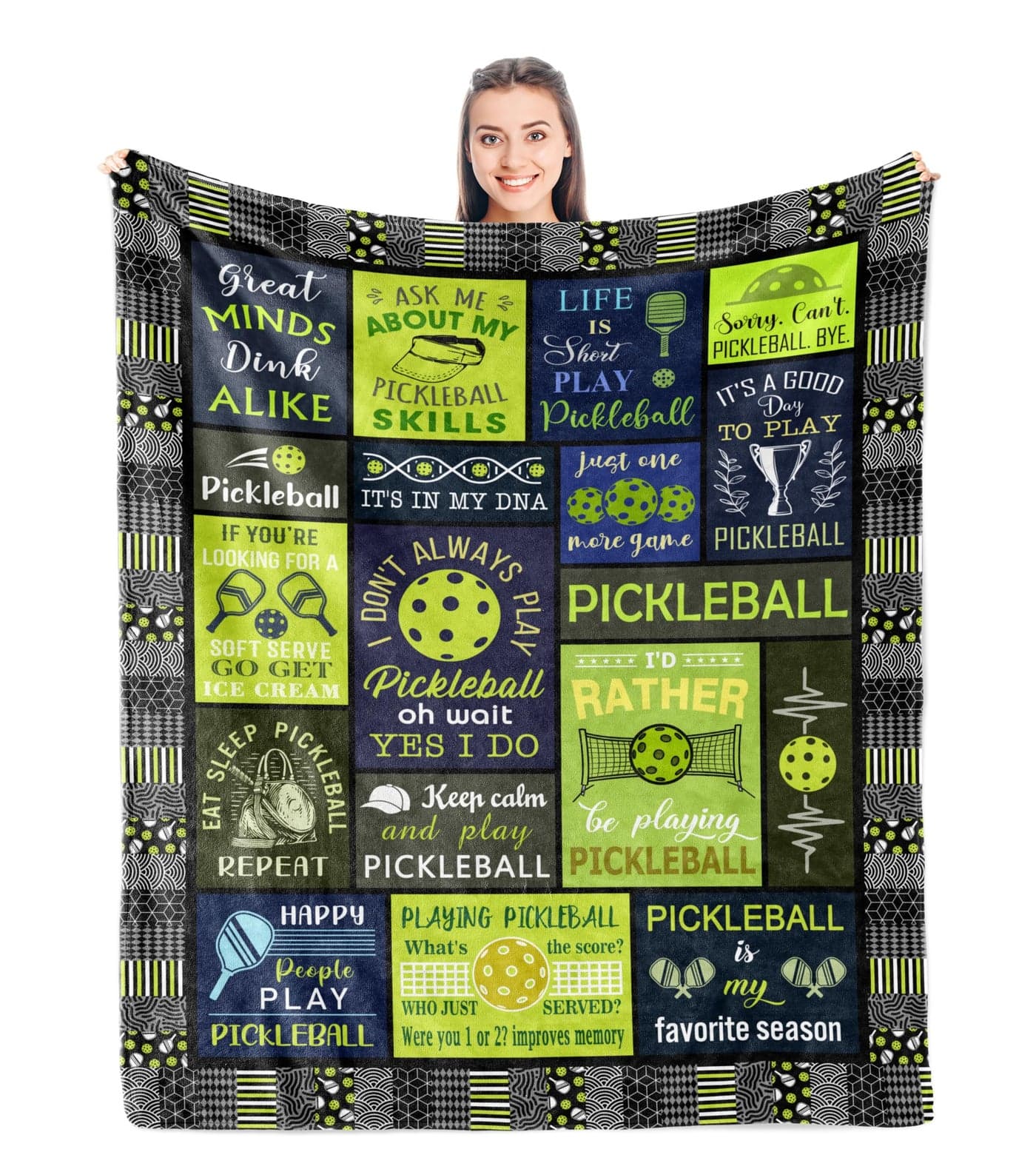 Pickleball Gifts Blanket Pickleball Gifts for WomenMen Gifts for Pickleball Lovers Funny Pickleball Gift Pickleball Accessories Pickleball Decoration Throw 50 x 60