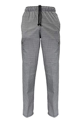Natural Uniforms Classic Chef Cargo Pants (Houndstooth Single, Large)