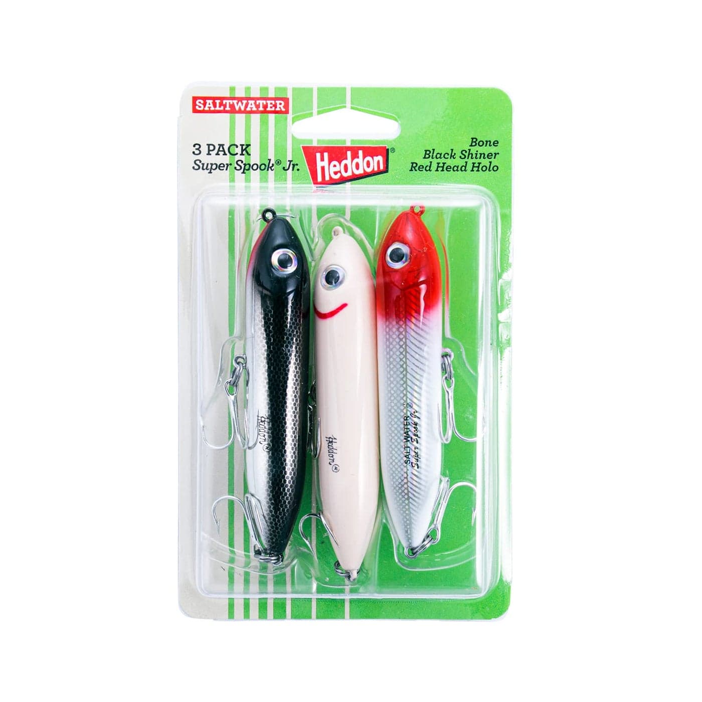 Heddon Saltwater Super Spook Jr - 3 Pack PK3X9236-2,Multi,One Size