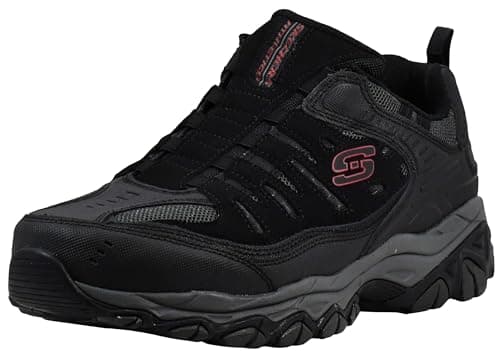 Skechers mens After Burn M. Fit Loafer, Black/Charcoal, 12 US, 51866-076