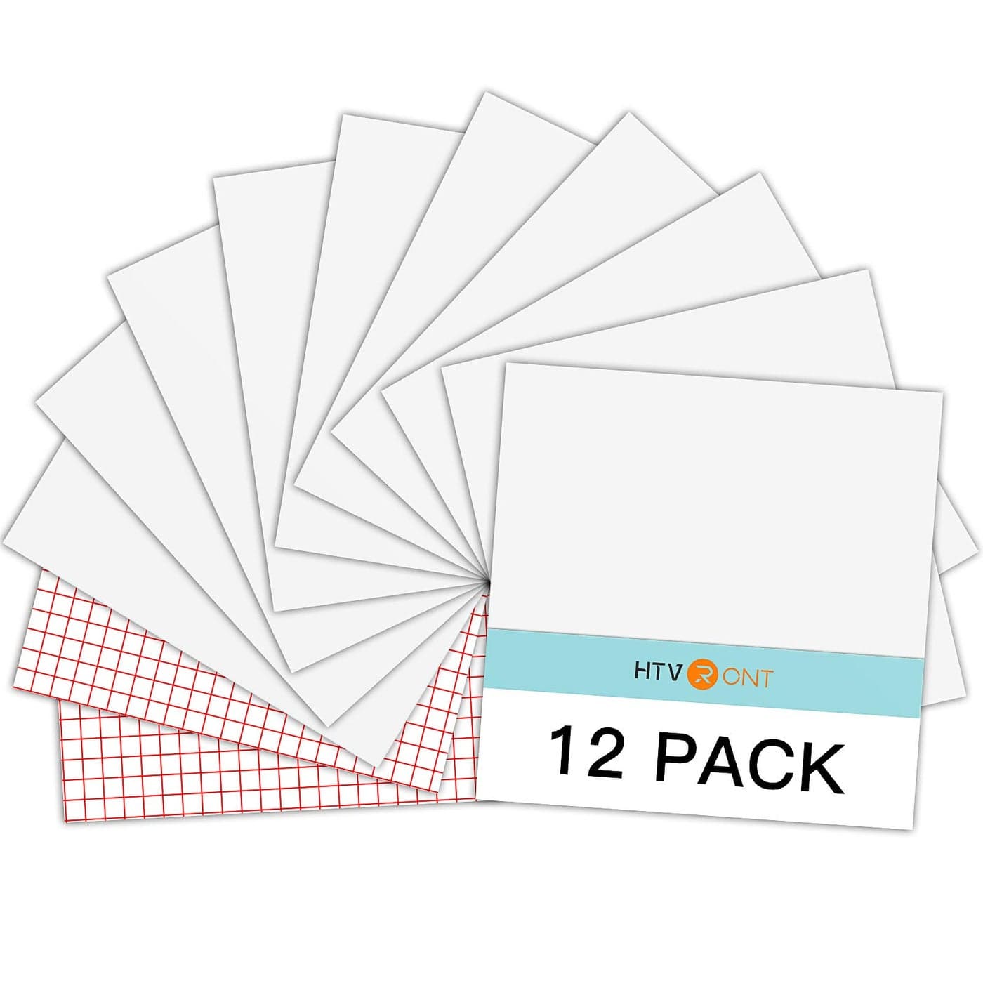 HTVRONT White Permanent Vinyl 12 Pack White Vinyl for Cricut 10 White Vinyl Sheets 12 x 12 2 Transfer Tape Sheets for Party Decoration Sticker Craft Cutter Car Decal Glossy
