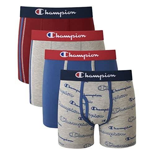 Champion Boy's Everyday Cotton Stretch Briefs- 4 Pack