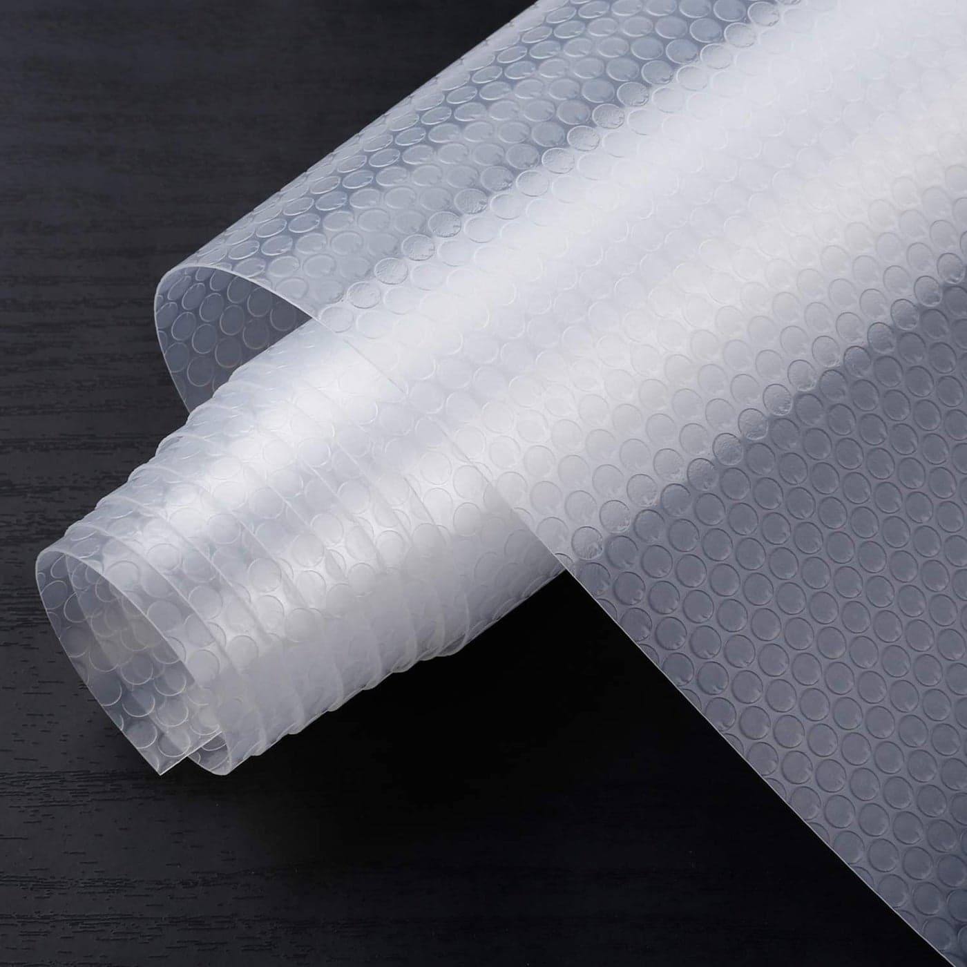 HooTown Shelf Liner Kitchen Cabinet Drawer Mats 236 Inch Wide x 196 Feet Long Non Slip EVA Plastic Water Resistant Pad for Bathroom DrawersShoe Shelves Under Sink Clear