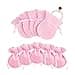 NBEADS 50 Pcs Velvet Bags 354275 Calabash Shape Drawstring Jewelry Pouches Small Candy Gift Bags for Christmas Wedding Birthday Party Favors Hot Pink