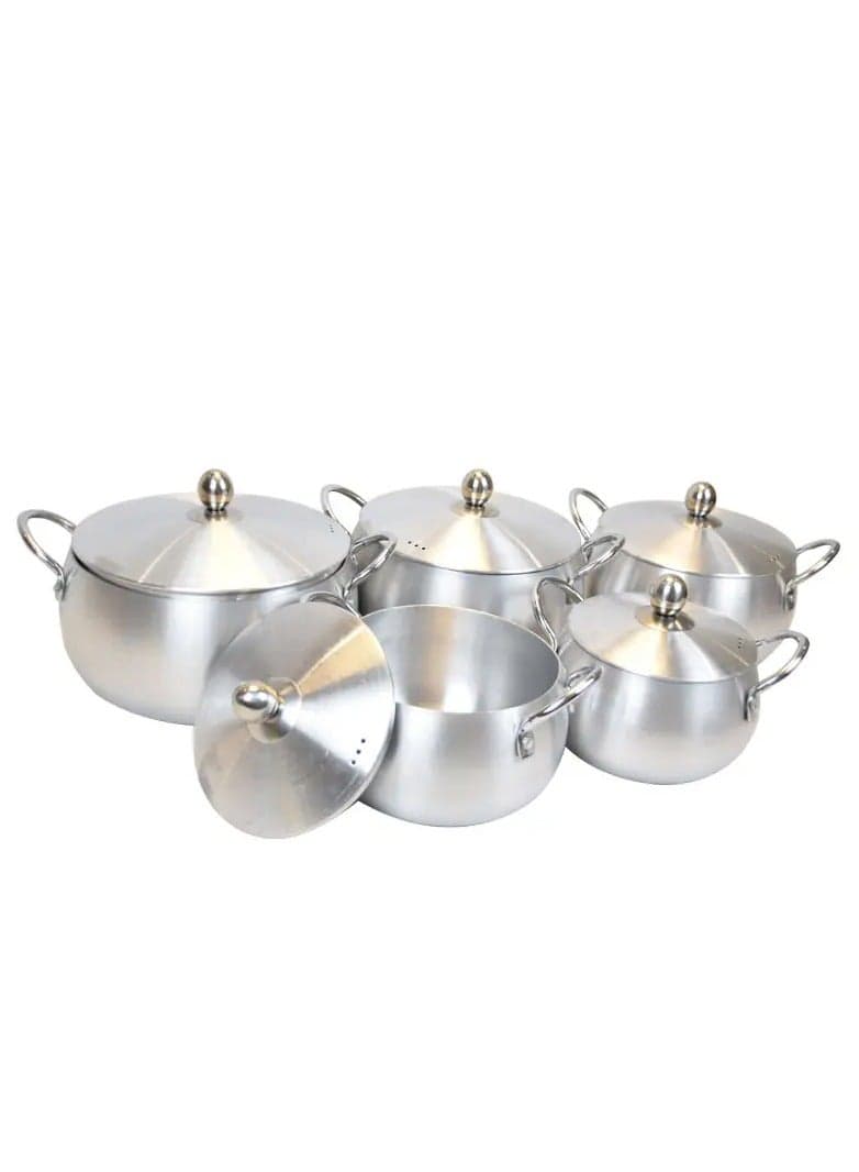 5-Piece Cookware Set Silver