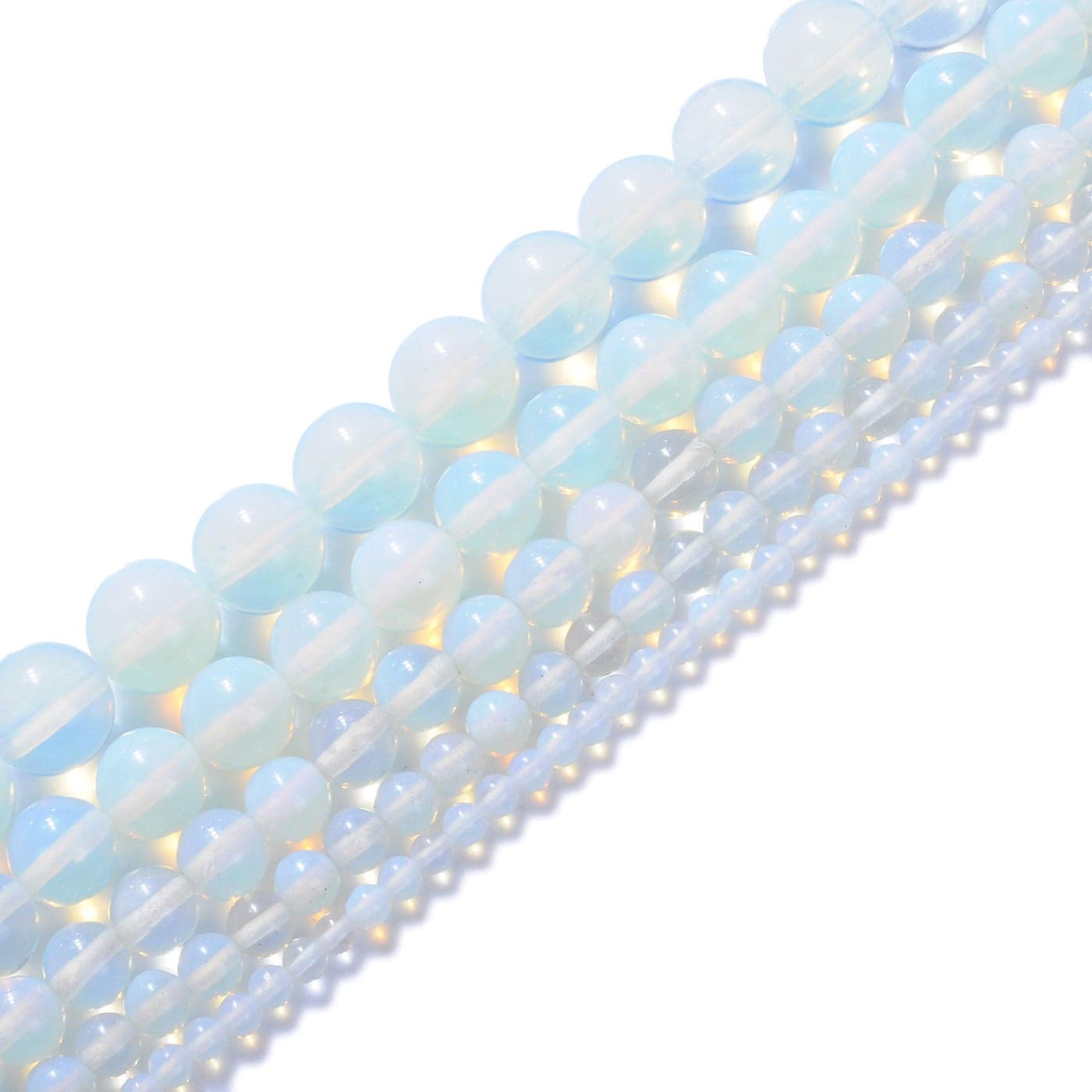 Natural Stone Beads 4mm Opal Gemstone Round Loose Beads Crystal Energy Stone Healing Power for Jewelry Making DIY1 Strand 15
