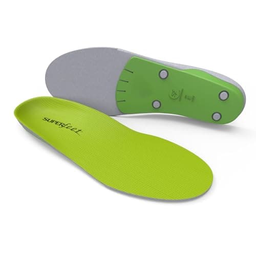 Superfeet All-Purpose Wide-Fit Support Insoles (WideGreen) - Trim-To-Fit Orthotic Arch Support Shoe Inserts - Professional Grade - 5.5-7 Men / 6.5-8 Women