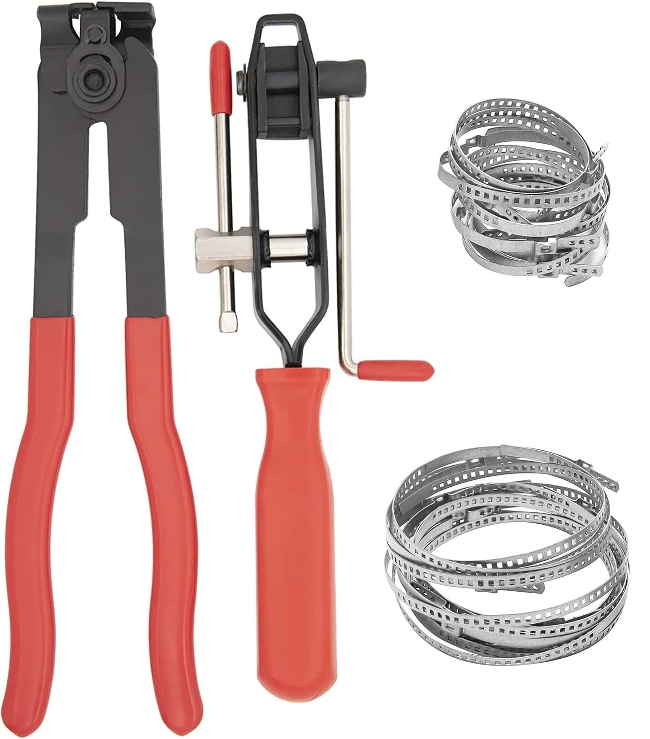 Clamp Pliers With CV Boot Kit, Ear Tie Pliers, Stainless Steel Universal Adjustable Axle Joint Crimp Tool, Hose Banding Tools