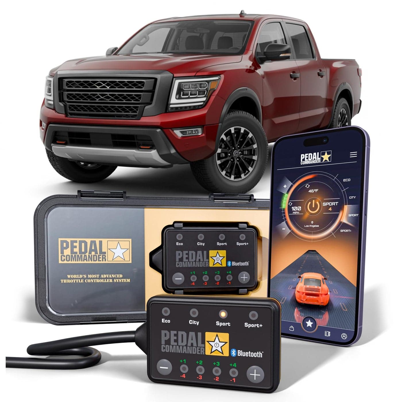 PEDAL COMMANDER for Nissan Titan Trucks 20162024 Throttle Response Controller Fits 2nd Gen A61 S SV PRO4X SL Platinum Reserve Not for XD Gas Diesel Nissan Titan Truck Accessories