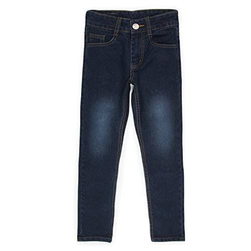 Urbano Juniors Boy's Dark Blue Slim Fit Washed Denim Jeans Stretch (junhpsboy-dblue-9-10)