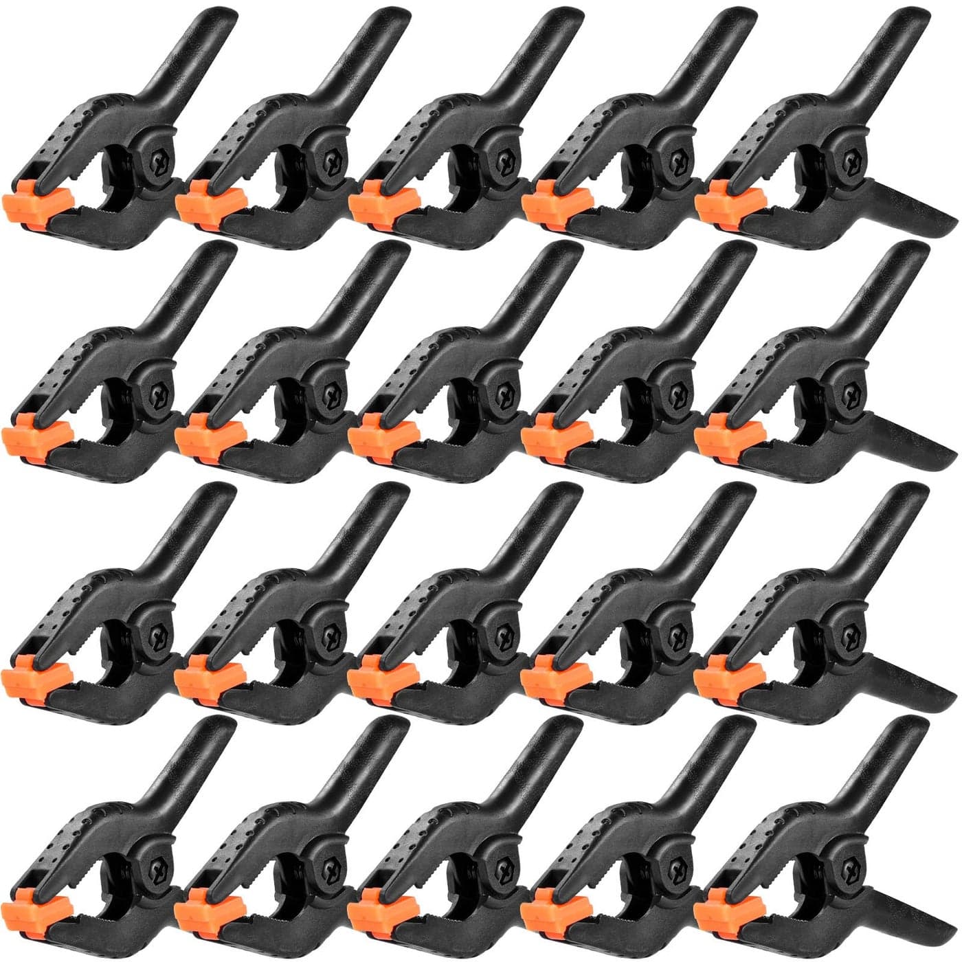 20 Packs Spring Clamps 35 inch Spring Clamps Heavy Duty for Crafts and Professional Plastic Spring Clamps for Woodworking Small Spring Clips Clamps for Backdrop Stand Photography Clamp Toresano