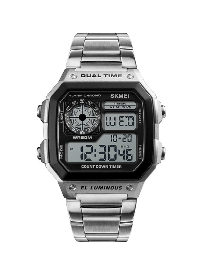 Stainless Steel Digital Wrist Watch skmei 1335